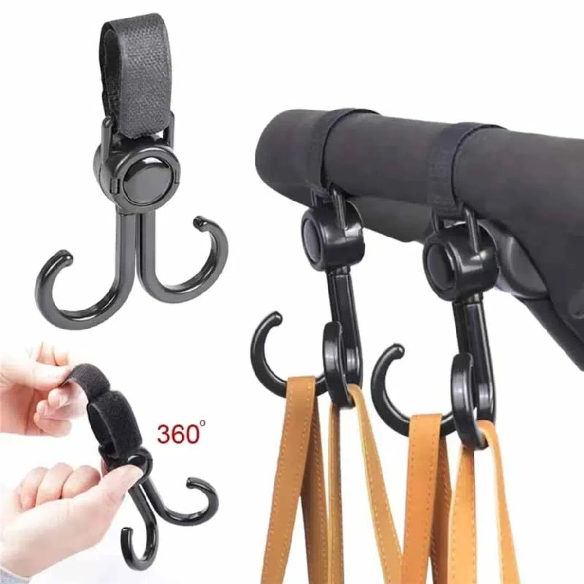 Travel Accessories Baby - 회전식 더블 후크 아기 유모차 여행