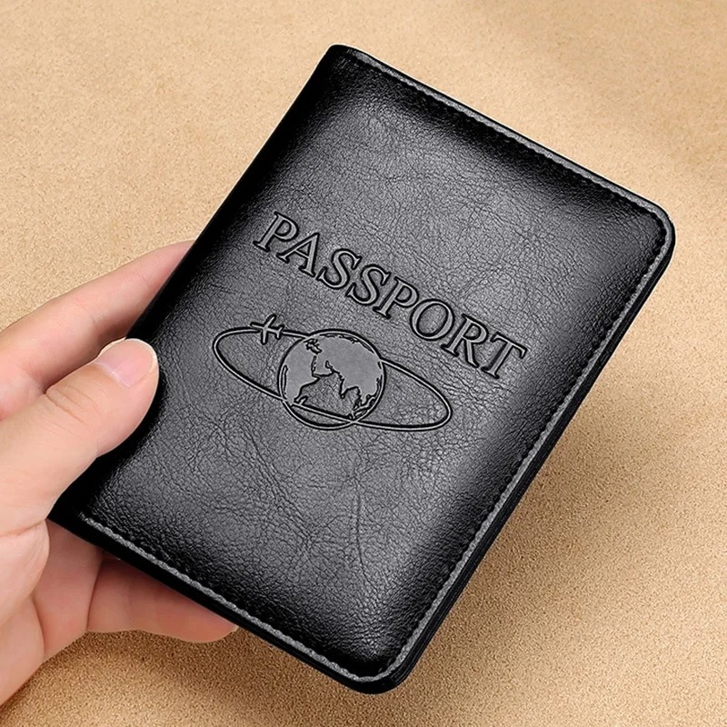 Travel Accessories Wallet - 유니섹스 정품 가죽 여권 커버 RFID