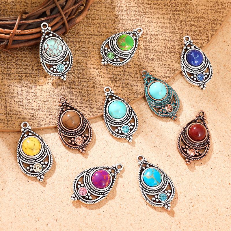 Travel Accessories Jewelry - 민족풍 빈티지 보헤미안 스톤 세팅 쥬얼리