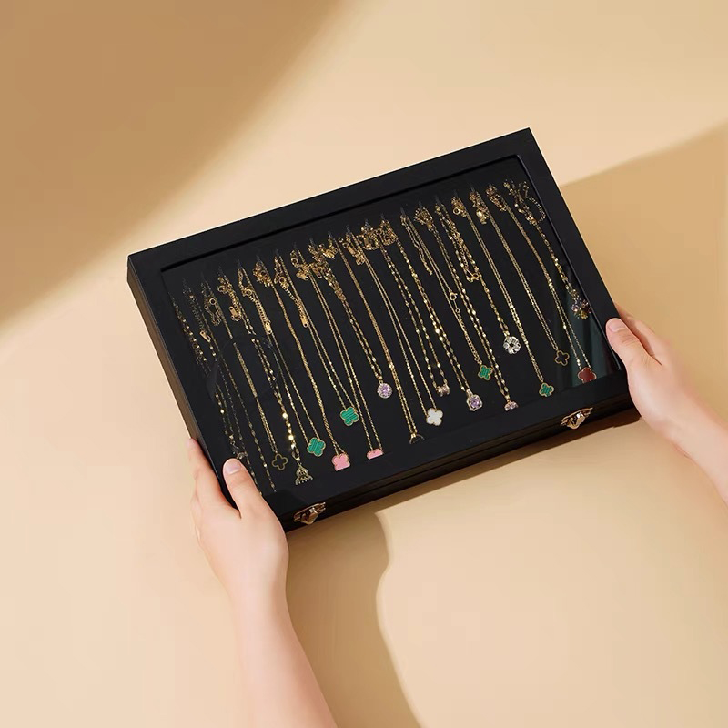 결혼식을위한 나무 보석 상자 엄마 친구 여행 액세서리  - Travel Accessories Jewelry 리뷰 및 가격