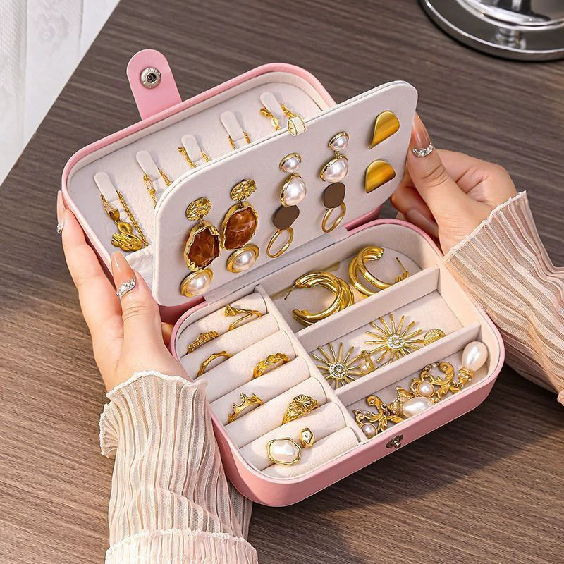 산화방지 휴대용 미니 보석함 귀걸이 목걸이 반지 팔찌  - Travel Accessories Jewelry 리뷰 및 가격