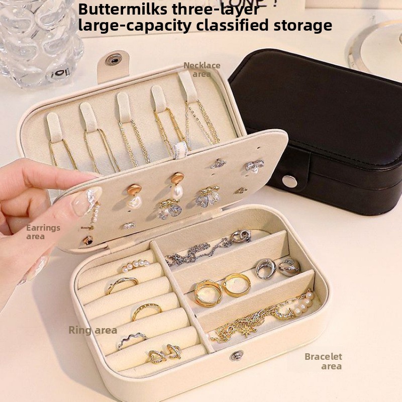 산화방지 휴대용 미니 보석함 귀걸이 목걸이 반지 팔찌  - Travel Accessories Jewelry 리뷰 및 가격