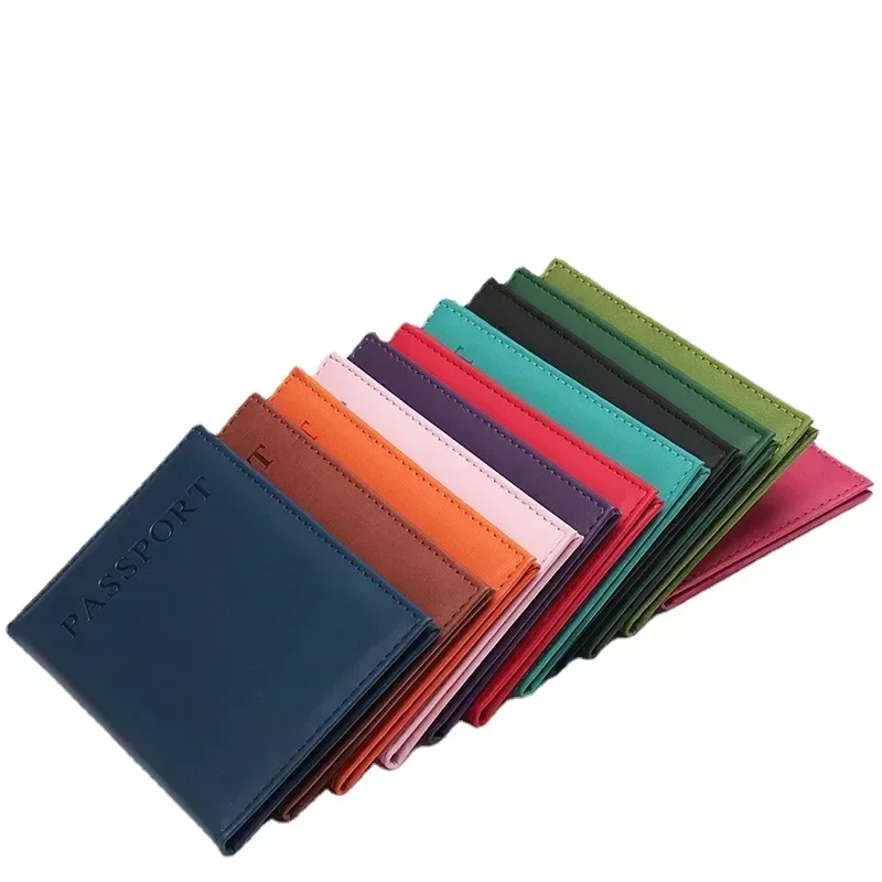 패션 여성 남성 여권 커버 Pu 가죽 솔리드 컬러 여행 - Travel Accessories Wallet 리뷰 및 가격