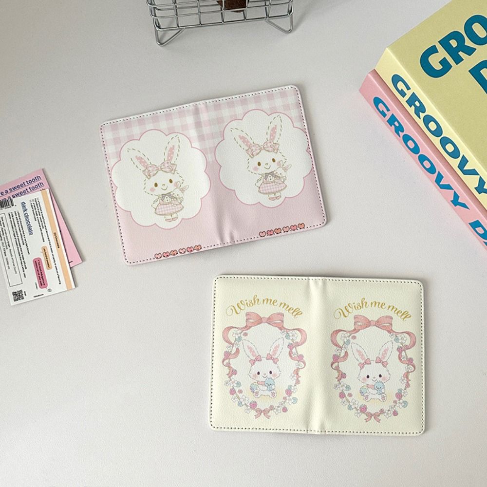 토끼 프린트 여권 홀더 초박형 PU 가죽 여권 가방 휴 - Travel Accessories Wallet 리뷰 및 가격