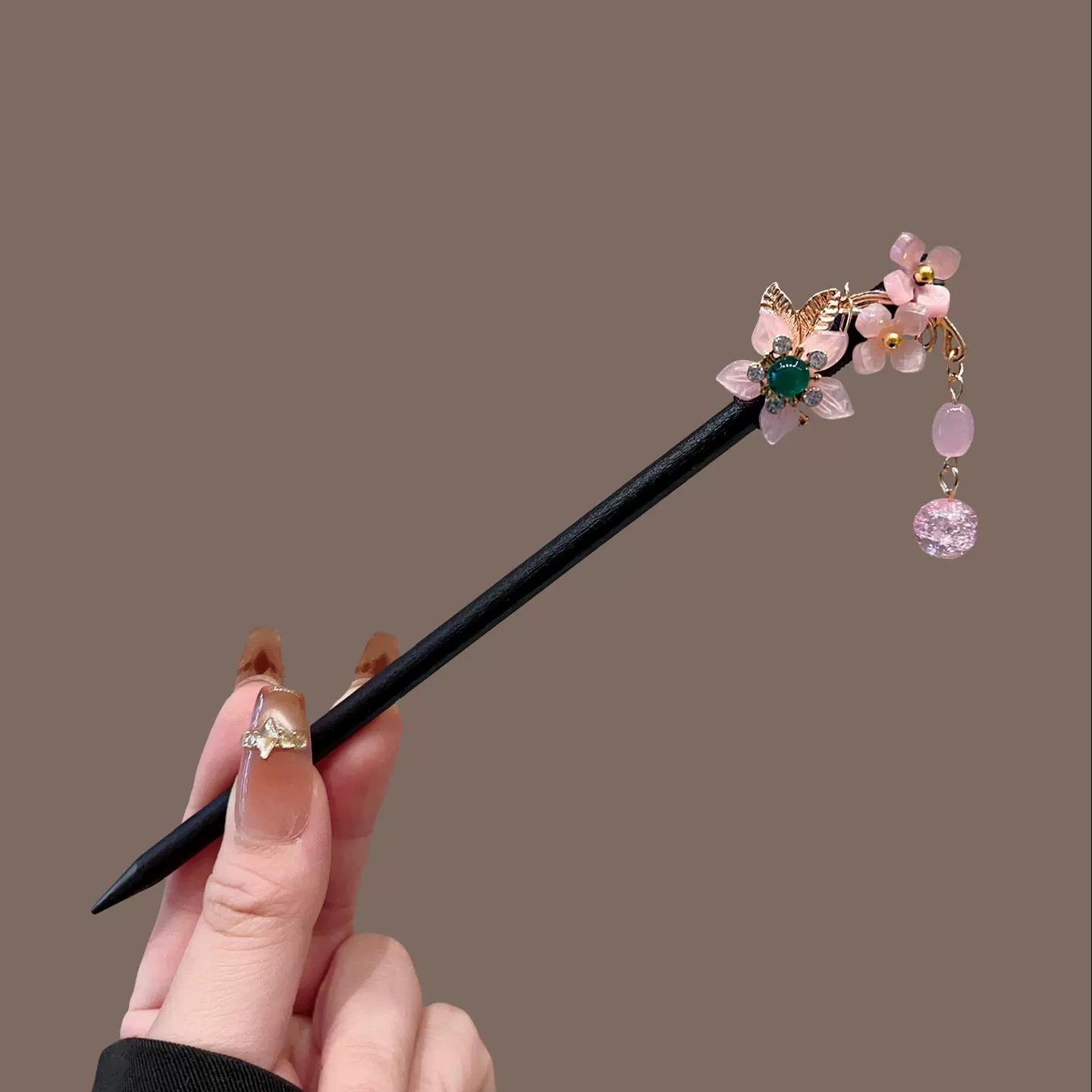앤티크 나무 머리핀 여성용 우아한 헤어 스틱 새로운 중 - Travel Accessories Jewelry 리뷰 및 가격