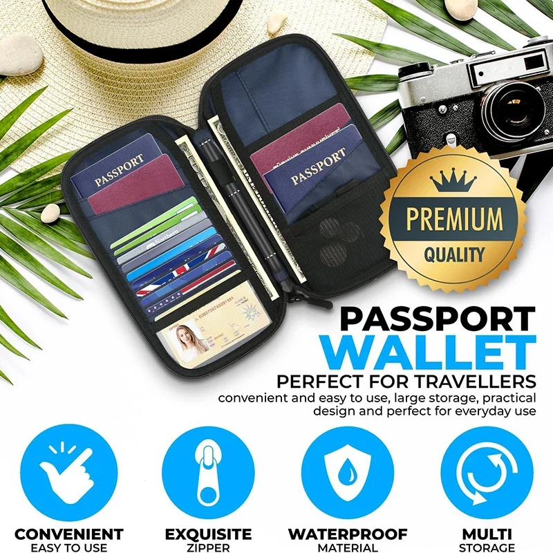 경량 가족 여행 여권 커버 지갑 여성 남성을위한 분리형 - Travel Accessories Wallet 리뷰 및 가격