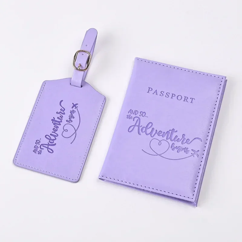 남녀공용 보라색 PU 가죽 여권 거치대, 티켓 클립,  - Travel Accessories Wallet 리뷰 및 가격