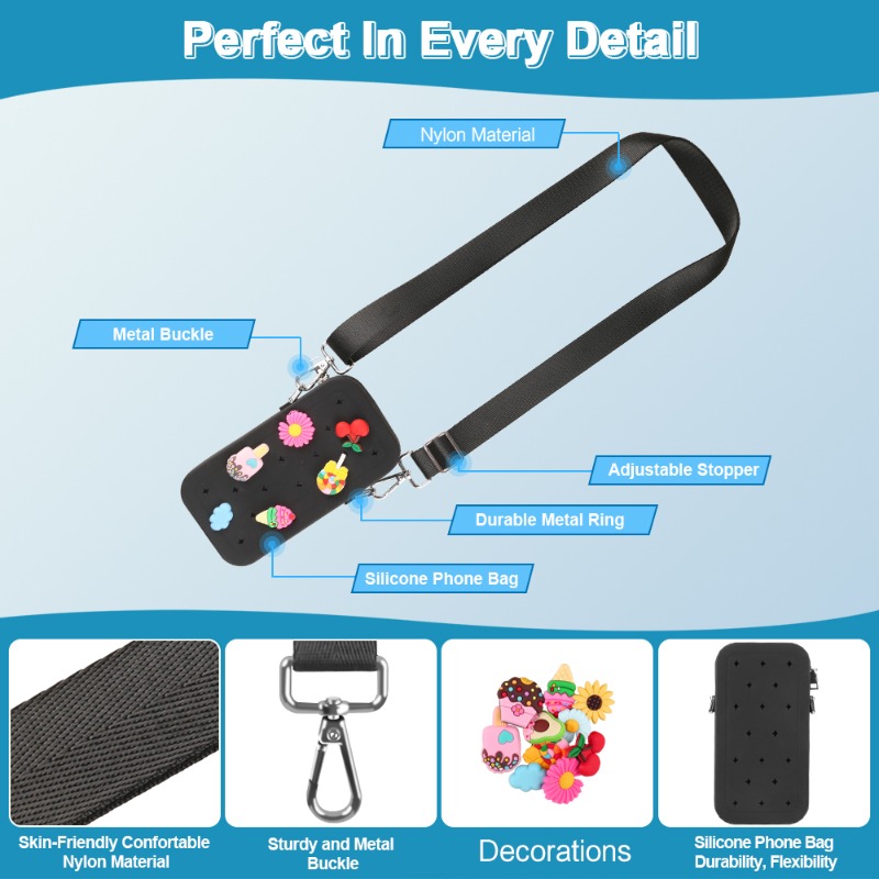 다기능 휴대용 실리콘 크로스백 방수 지퍼 여행용 폰 가 - Travel Accessories Organizer Bag 리뷰 및 가격