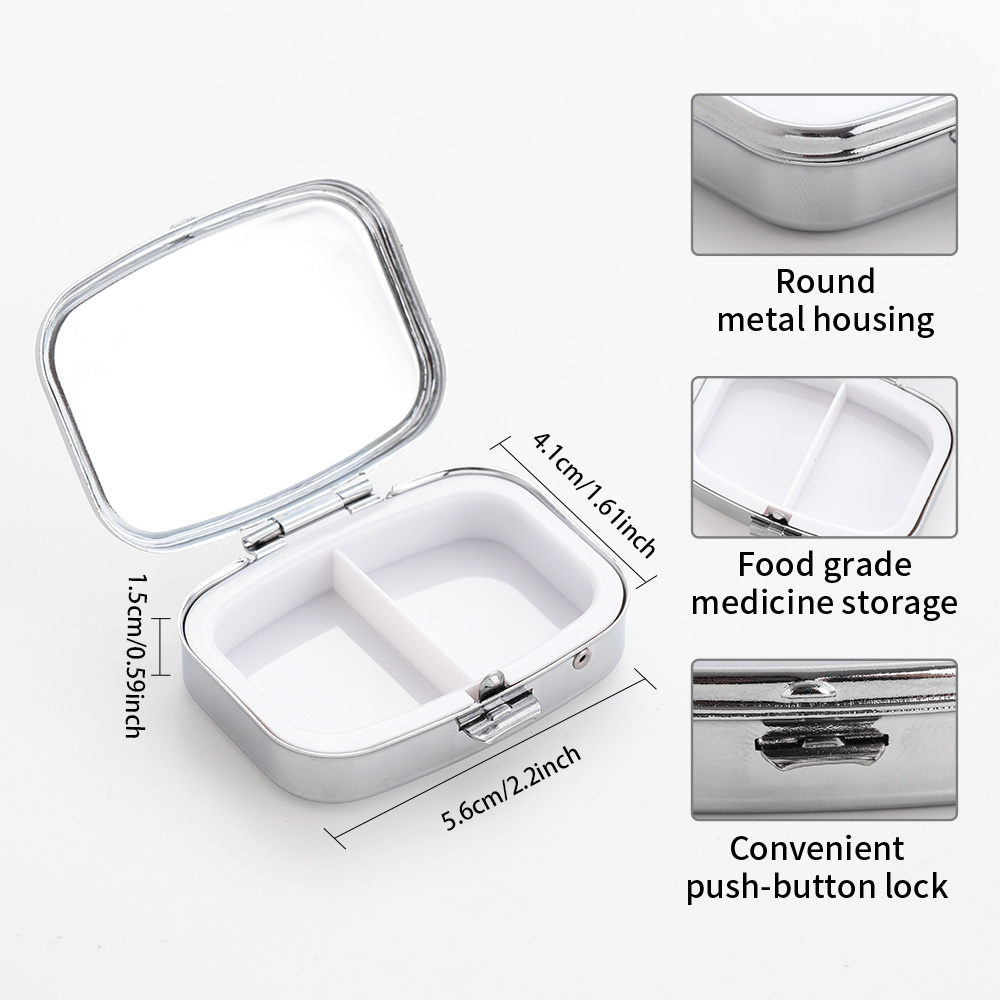 1개입, 독특한 디자인의 개인용 약 보관함, 2칸 휴대 - Travel Accessories Ideas 리뷰 및 가격
