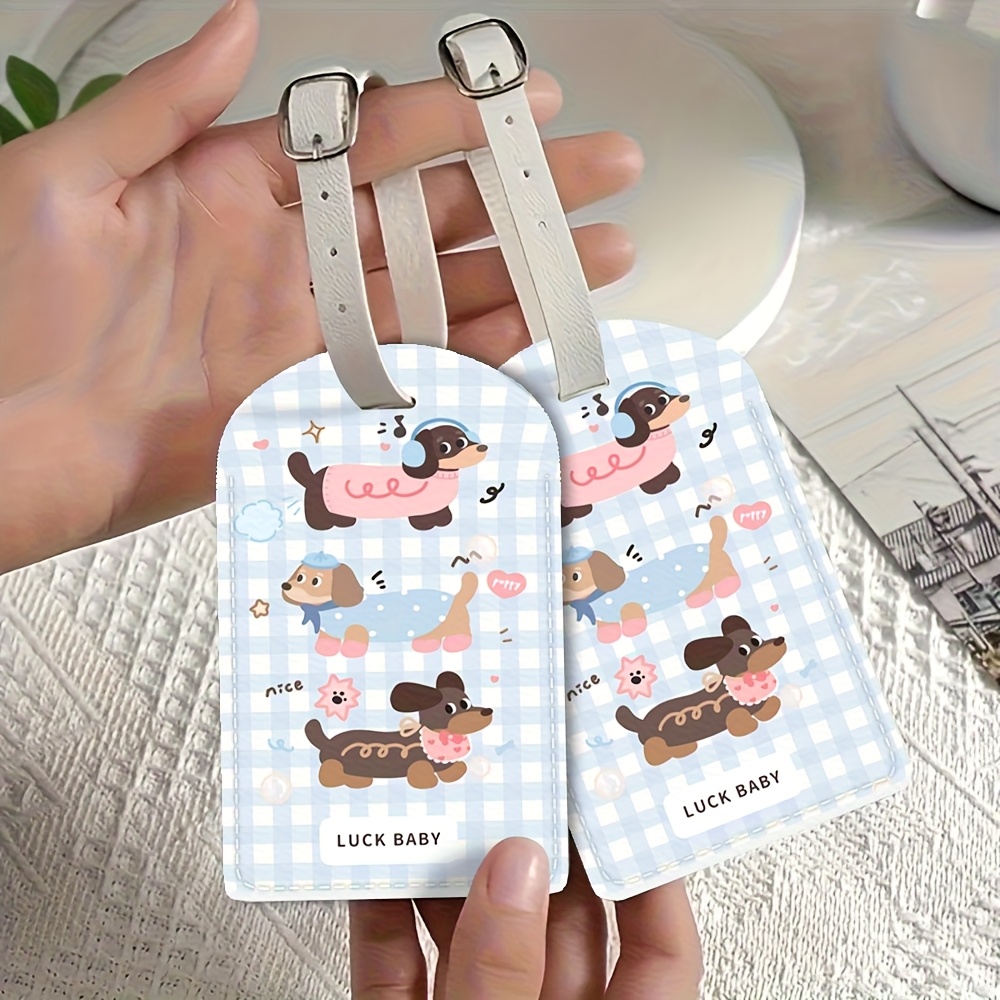 PU 소재로 제작된 튼튼한 ID 태그, 여행 가방용,  - Travel Accessories As Gifts 리뷰 및 가격