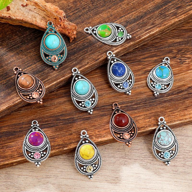 민족풍 빈티지 보헤미안 스톤 세팅 쥬얼리 참 장식 저자 - Travel Accessories Jewelry 리뷰 및 가격