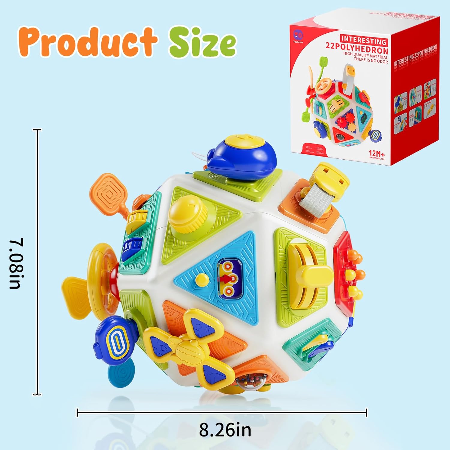 22가지 활동이 있는 아기 놀이 큐브 장난감, 몬테소리 - Travel Accessories Baby 리뷰 및 가격